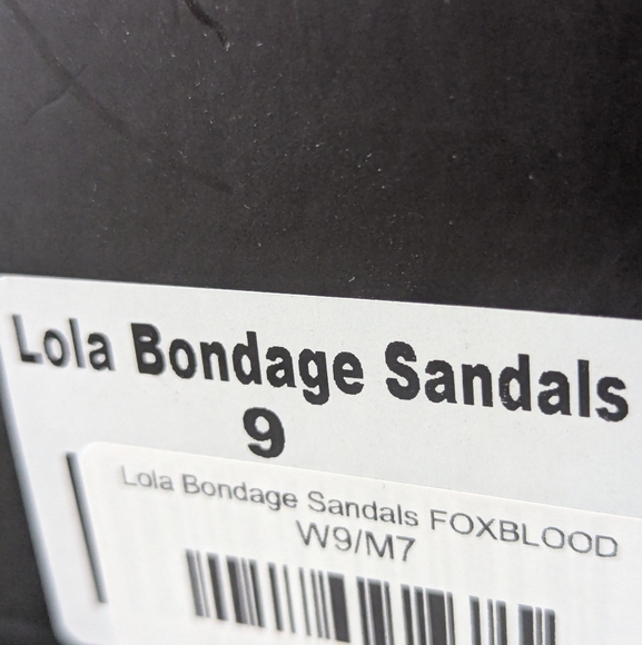 NIB FoxBlood Lola Bondage Sandals Size 9 - Picture 2 of 5